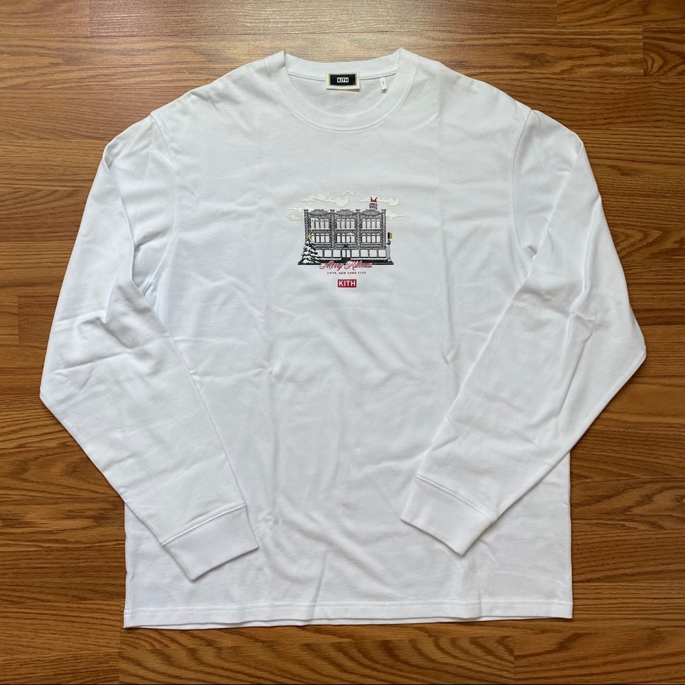 Kith Winter City New York L/S Tee White